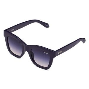 Quay Australia After Hours Sunglasses Navy Blue Pink Fade Square Sunnies